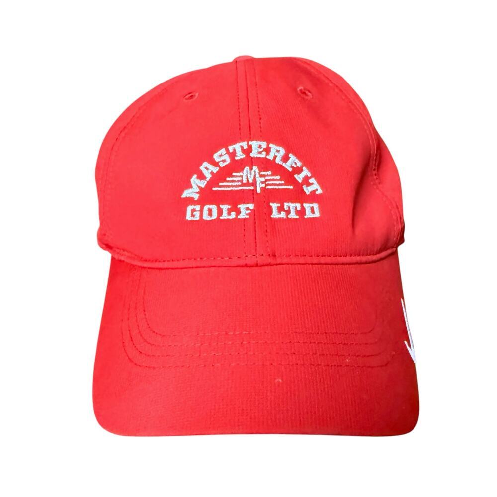 Nike Golf Hat Unisex Red Masterfit Golf LTD Adjustable Lightweight Cap OSFM